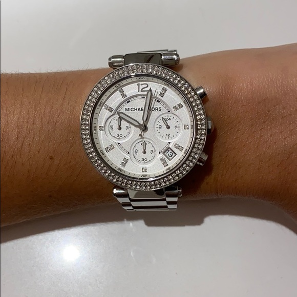 Michael Kors Accessories Michael Kors Silver Diamond Watch Poshmark